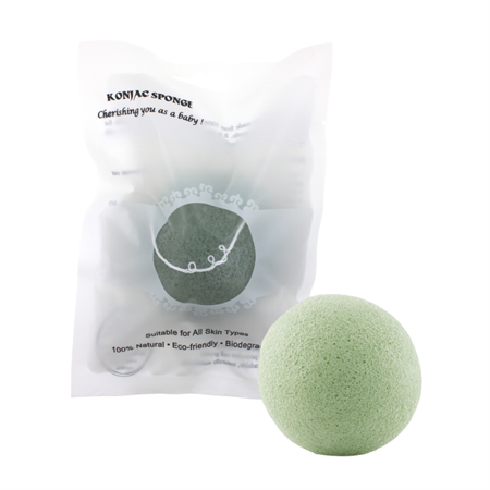 Konjac Sponge för ansiktet, Grönt Te