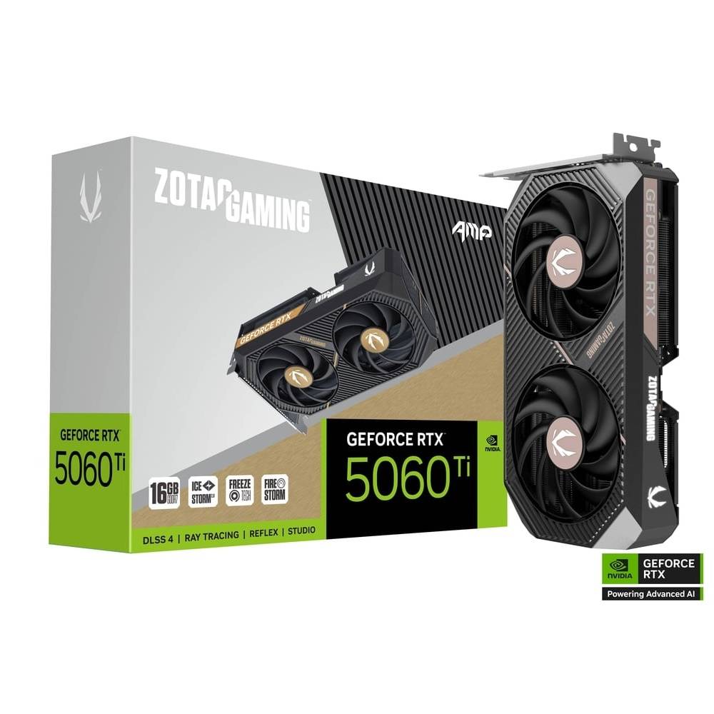 Zotac Gaming GeForce RTX 5060 Ti AMP 16GB --> I externt lager, forväntat leveransdatum hos dig 09-10-2026