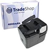 Trade-Shop premium Li-Ion batteri 36 V/4 000 mAh för Hitachi Hikoki BSL 3626 BSL 3626X BSL 3630 RP3608DB ersätter BSL 3636 C347372R 334997 33498