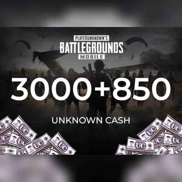 PUBG Mobile 3000 + 850 UC (Unknown Cash) Official website Key - GLOBAL