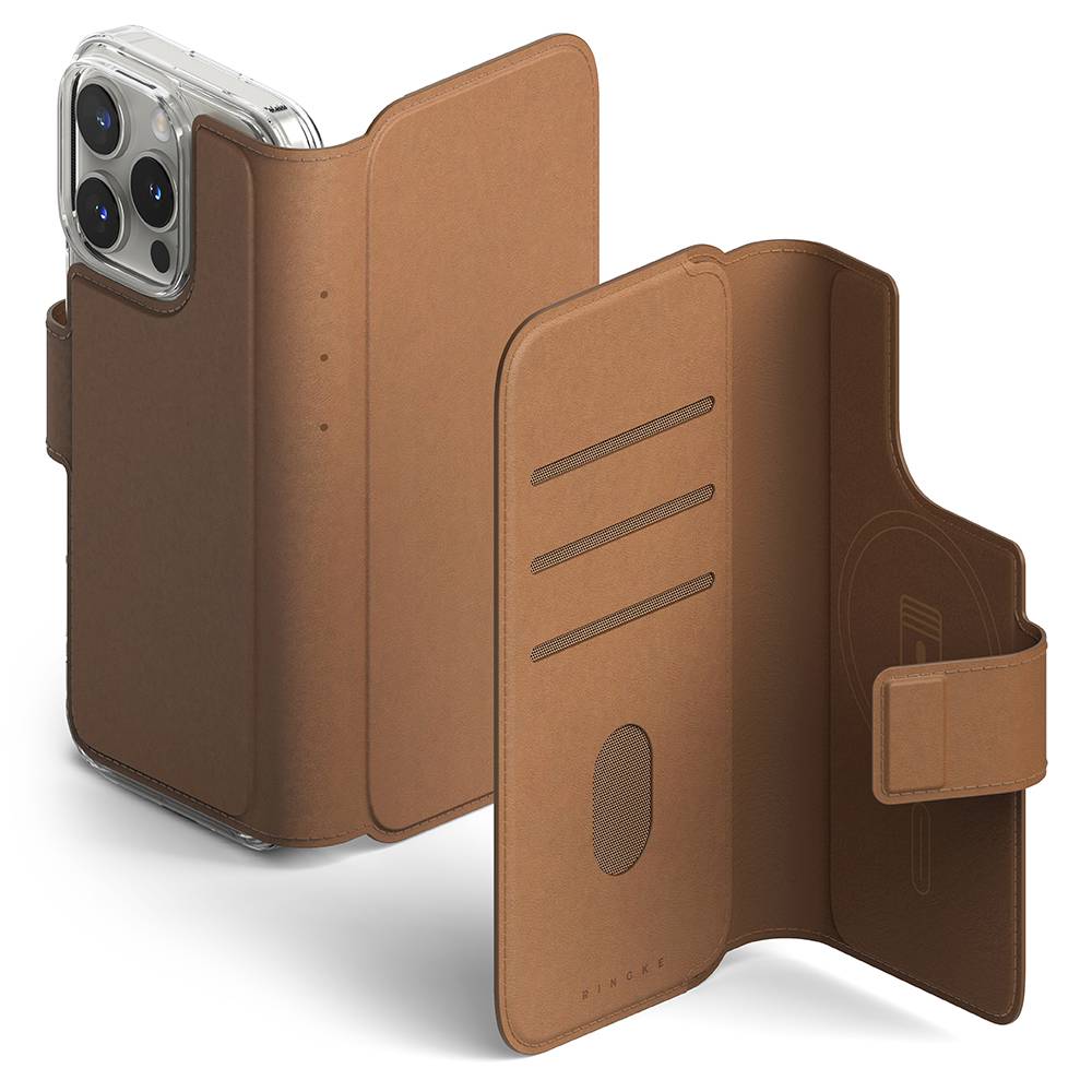 Ringke Folio Wallet Magnetic iPhone 16 Pro Max Brun