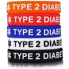 Armband av typ 1 och 2 diabetes silikongummi för barnarmband - Stil 4