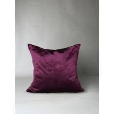 Kuddfodral Marlyn i sammet (mörklila) (Storlek: 50 x 50 cm)