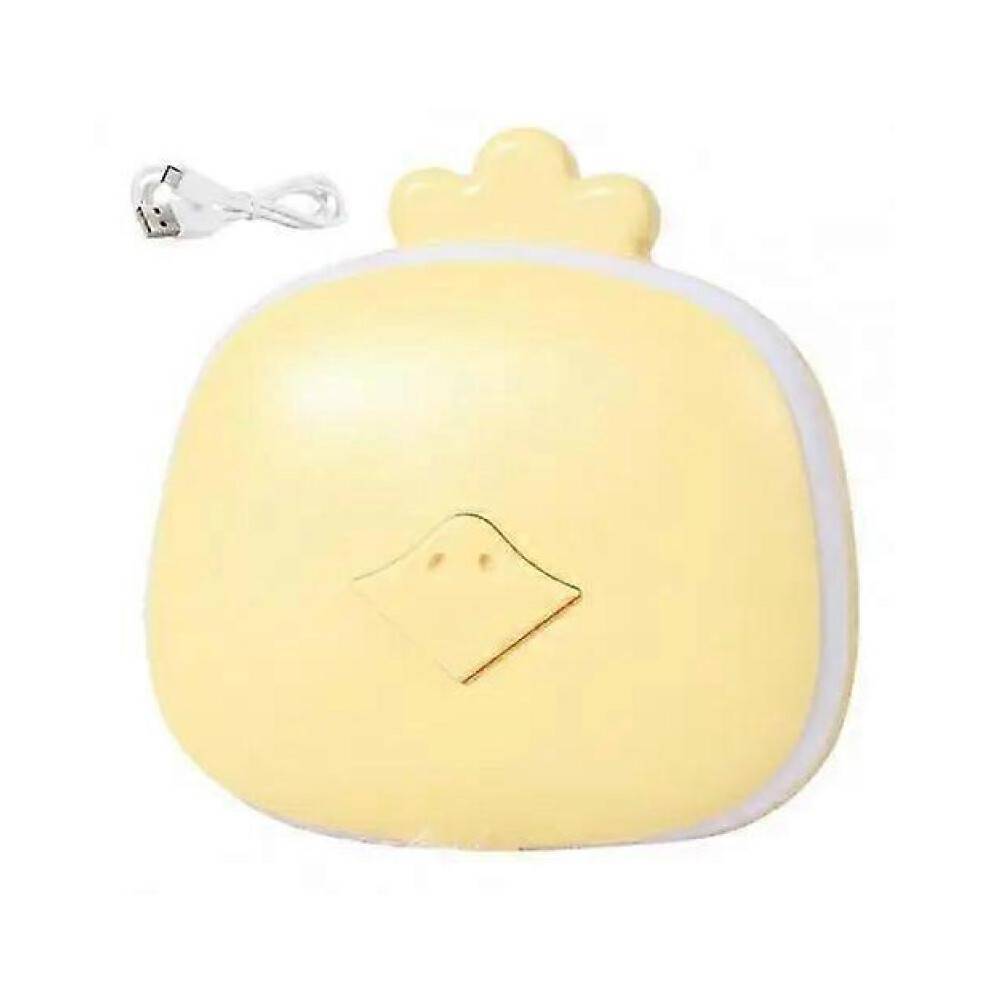 (Yellow) Hand Warmer Portable Folding Design Beauty Mirror Pocket Hand Warmer Electric Hand Warmer Electric Mini Hand Warmer