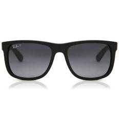 Ray-Ban RB4165 Justin Polarized 622/T3 55 Solbriller Mænd Black - Black Rubber - 55mm