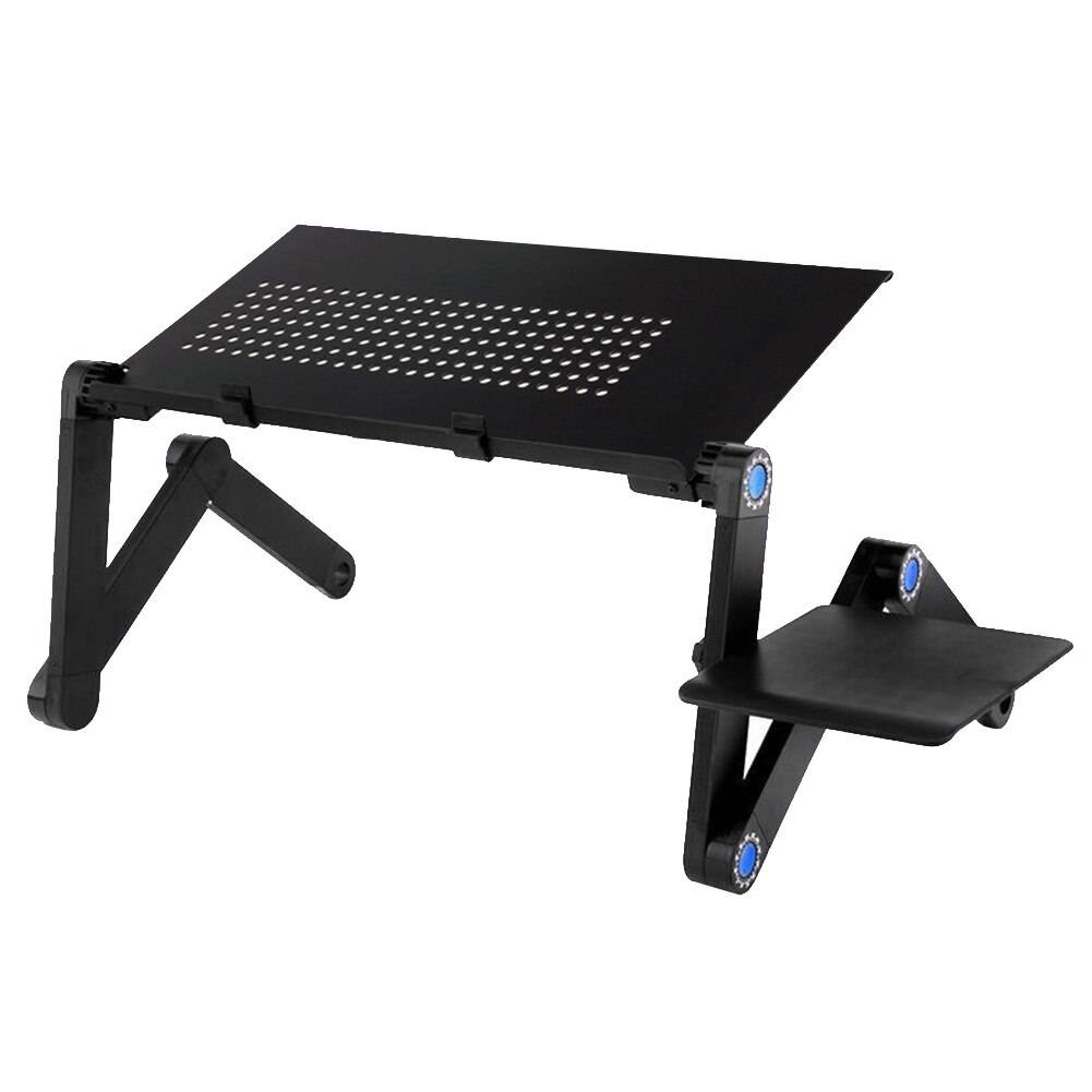 Vikbart bord av aluminiumlegering bärbar dator skrivbord bärbar justerbar bärbar datorstativ ergonomisk bärbar tv-säng lapdesk pc bord skrivbord - 02