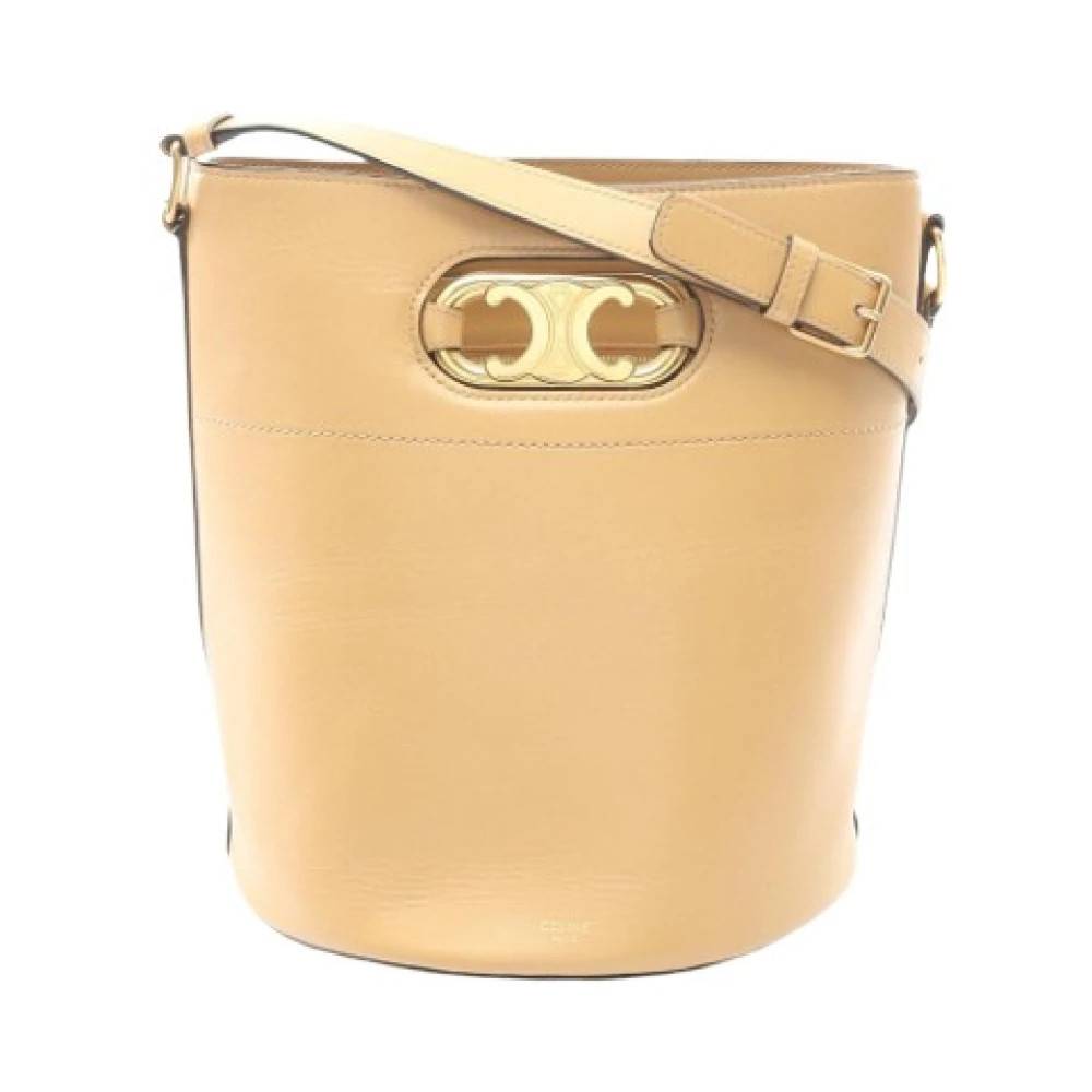 Celine Vintage - Pre-owned Triomphe Maillon Läder Hinkväska Vintage - Dam - ONE Size - Läder