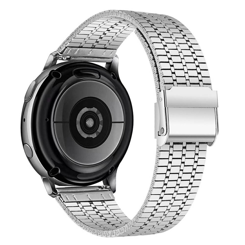 Samsung Galaxy Watch7 /6 /5 / FE - 44/40mm - Urrem i rustfrit stål - til håndled 130mm-210mm - Sølv