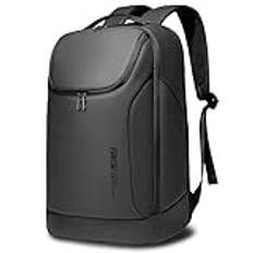 BANGE Business Smart ryggsäck vattentät passform 15,6 tums bärbar dator ryggsäck med USB-laddningsport, resa hållbar ryggsäck, Svart (ingen USB), L