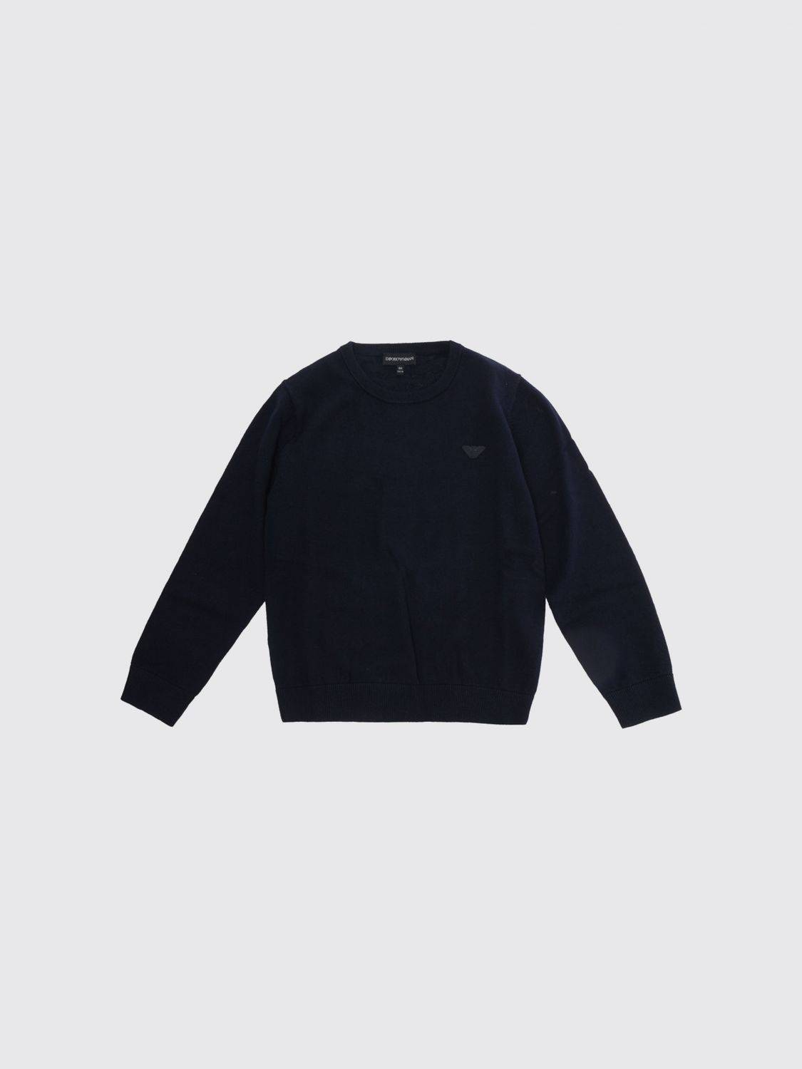 EMPORIO ARMANI Rundhalspullover für Jungen aus Wolle und Baumwolle mit Adler-Logo - 12