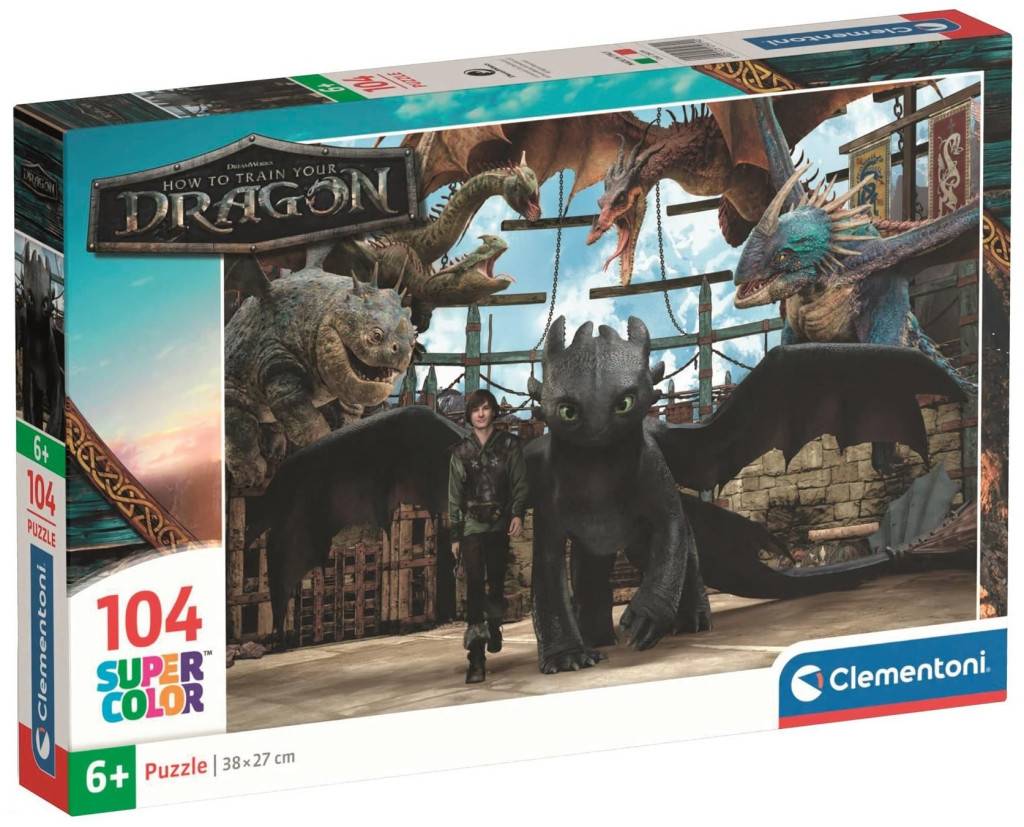 How To Train Your Dragon Arena 104 bitars Clementoni pussel