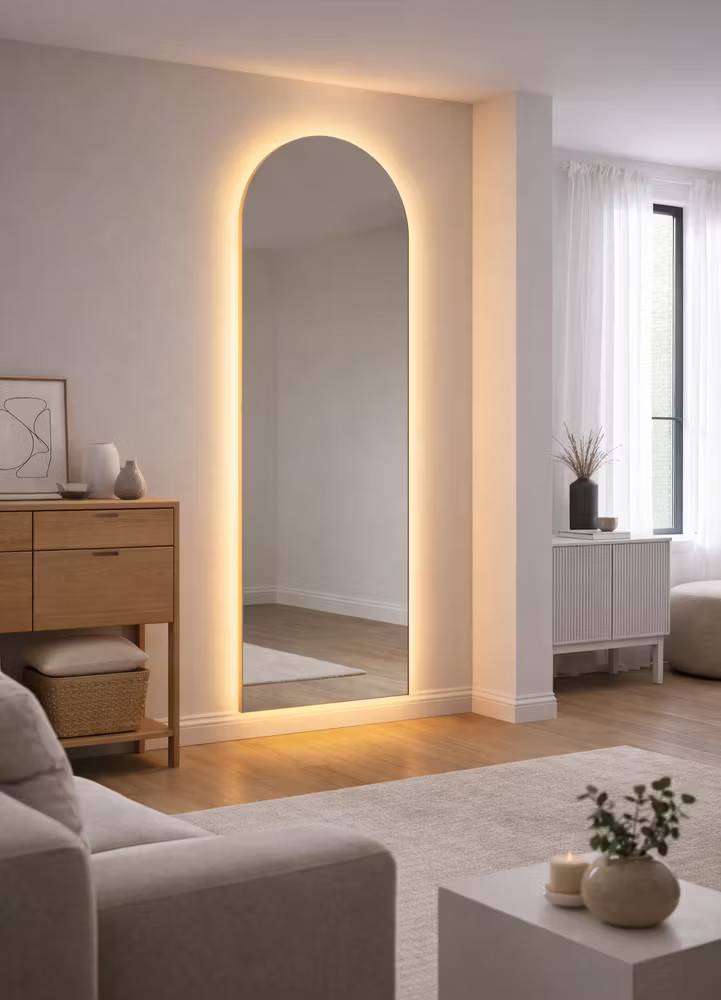 Skeppsvik x Josefin Lustig spegel med belysning 185x70 cm