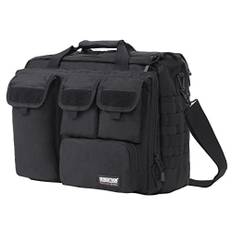 Seibertron Pro- multifunktion herr militär taktisk utomhus axel messenger laptopväska handväskor portfölj axelväska axelväska Fit 17.3" Laptop Black