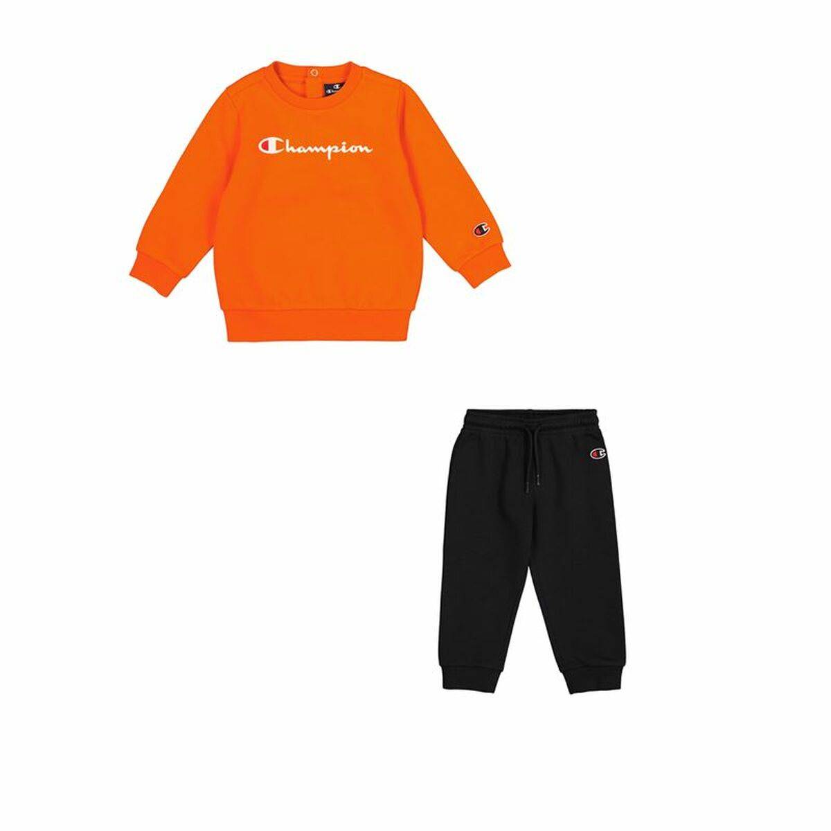 Sportstøj til Baby Champion Crewneck Suit Orange Mørk orange 1-2 Ã¥r