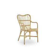 Sika - Margret Spisebordsstol - Spisebordsstol - Stel: Natural / Hynde: A665, Rintin Oxalis, Silver - B56 x D64 x H90 x SH45 cm