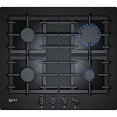 Neff N70, Gas hob, 60 cm, Tempered glass, Black