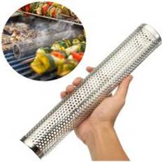 Stainless Steel Grill Smoker Tube Grill Supplies BBQ Grill Hot Cold Smoking Mesh Tube Smoke Generator Pellet Smoker Tube