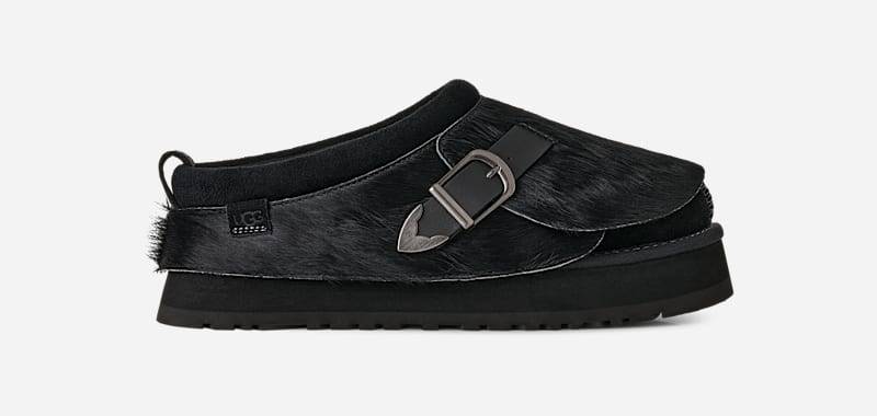 UGG® Tazz Western in Black, Size 6, Polyester/Leather