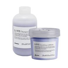 Davines LOVE Smoothing Shampoo 250ml + Conditioner 250ml DUO