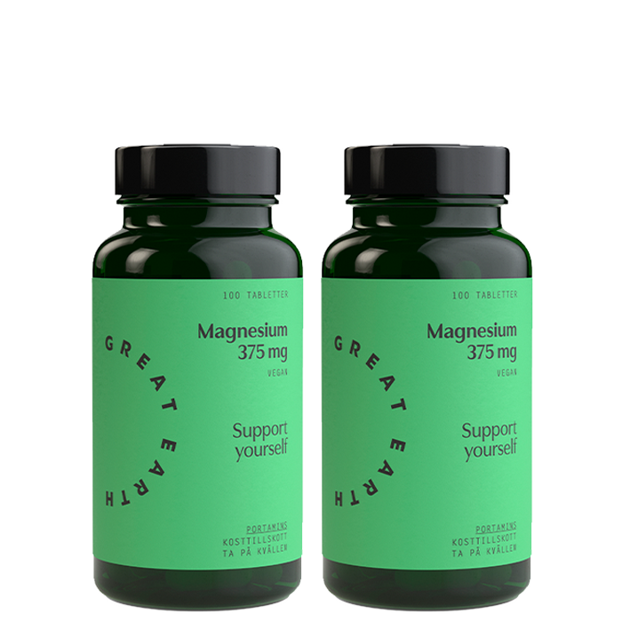 2 x Magnesium 375 mg 100 tabletter