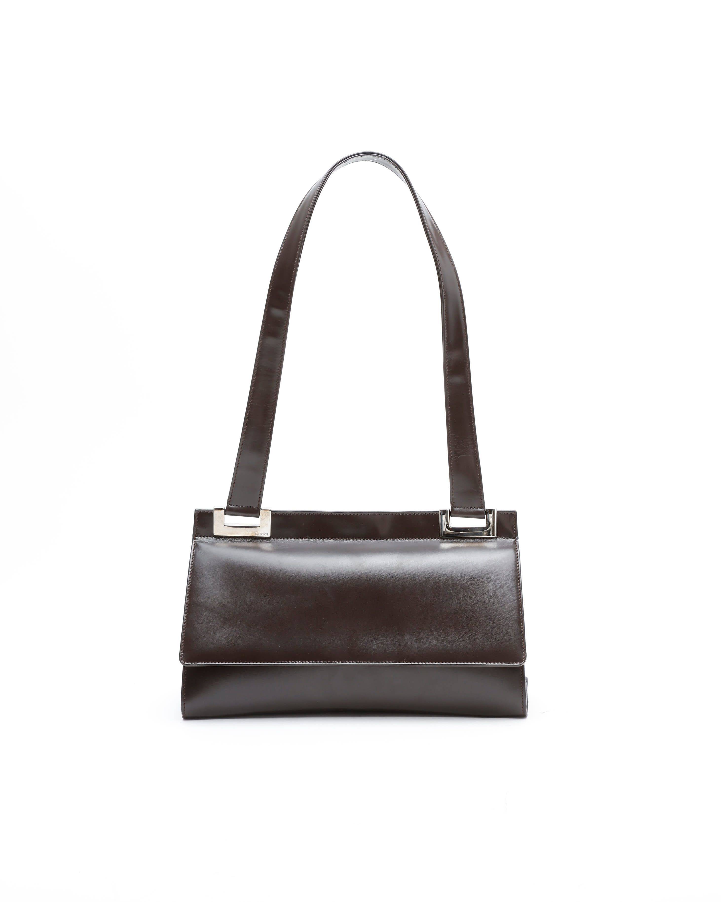 Gucci Flap Shoulder Bag - Brown - One Size