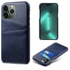 Läderskal Med Kortfack iPhone 14 Pro Blå