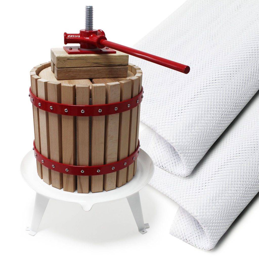6L Fruktpress Äppelvin Cider inkl 3 massapåsar