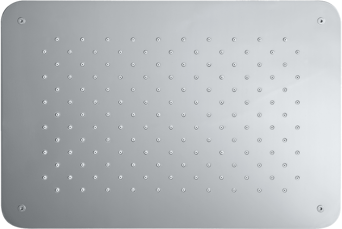 Rektangulärt regnduschhuvud 370 x 250 ZSOF092 Förkromad mässing