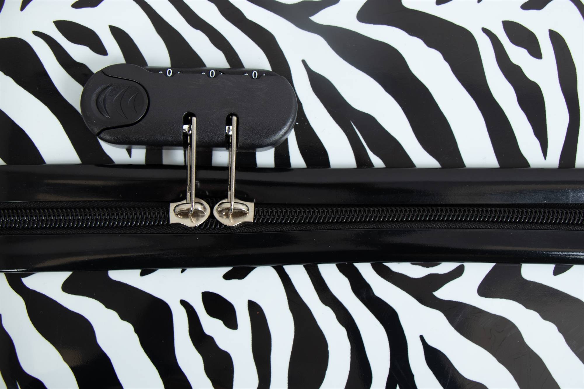 Kuffert - Kuffert med motiv - Zebra striber - Hardcase letvægt kuffert