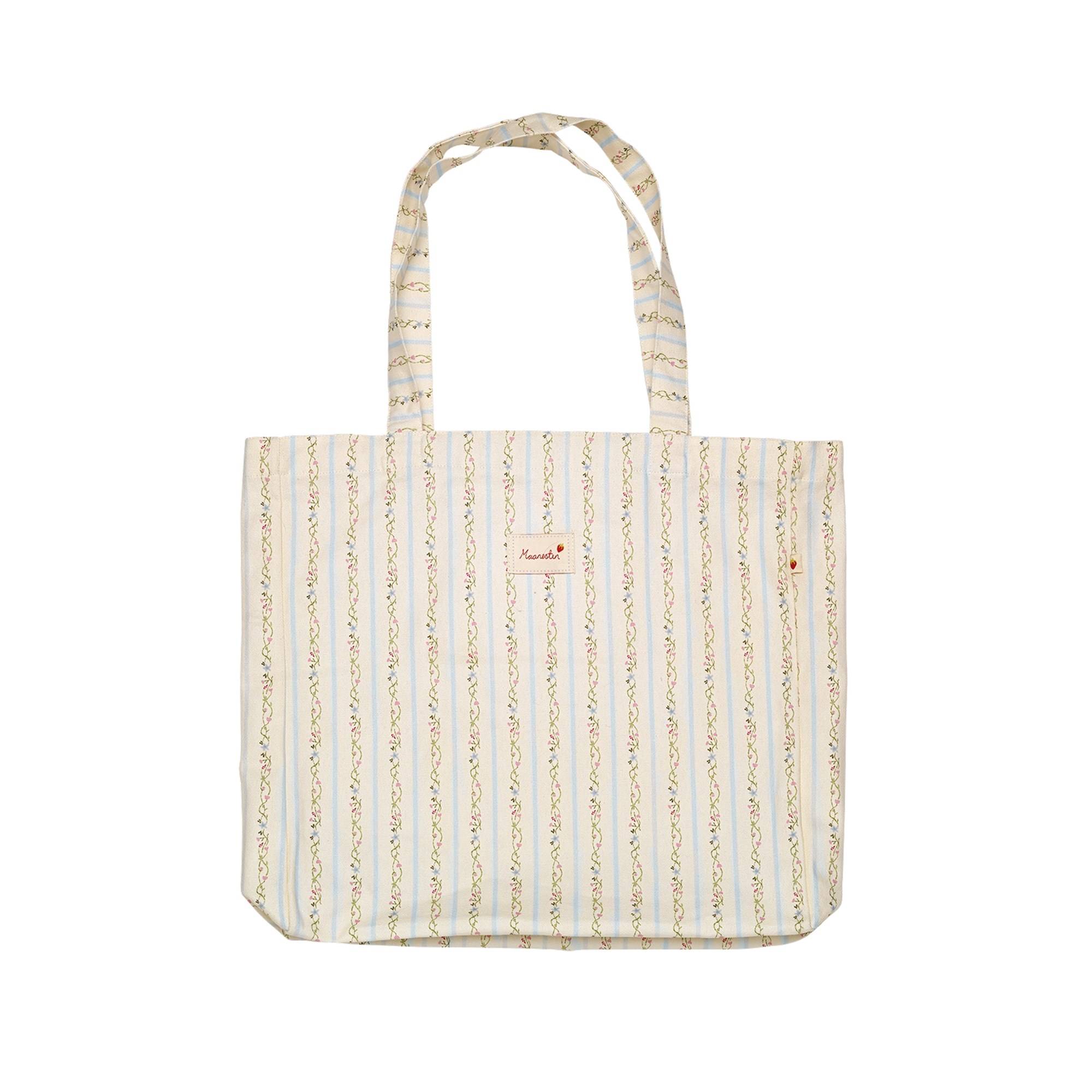 Maanesten Totebag Canvas Summer Stripes - Blå