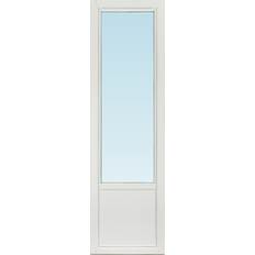 Svenska Fönster SF altandörr inåtgående  580x1980/1480mm  vänster, insida trä utsida aluminium, 2+1 glas, linjerar öppningsbart  (6x20)