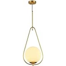 chandelier Hängljus, taklampa Postmodern Minimalism Kreativ boll Kopparljuskrona Studie Sovrum Restaurang Lampor Köksö Ljus chandelier