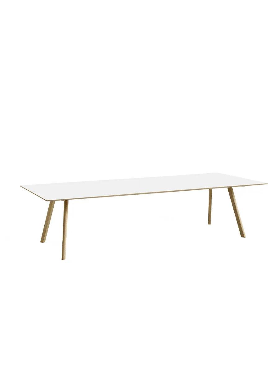 CPH30 bord, 300 cm fra Hay Hvid laminat / Lakeret eg / L: 300 x B: 120 x H: 74 cm - Jacobsen Plus
