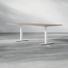 Konferensbord Modul, Storlek 220 cm, Färg Valnöt, Ben Vit