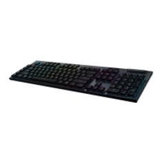 Logitech G915 LIGHTSPEED Wireless RGB Mechanical Gaming Keyboard - GL Tactile - Tangentbord - bakgrundsbelysning - trådlös - Bluetooth, 2.4 GHz - Nordisk - tangentbrytare: GL Tactile - svart