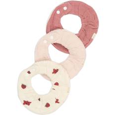Fabelab Ruffle Bib 3pack - Into The Garden Från Magasin - Ash Rose (One Size)