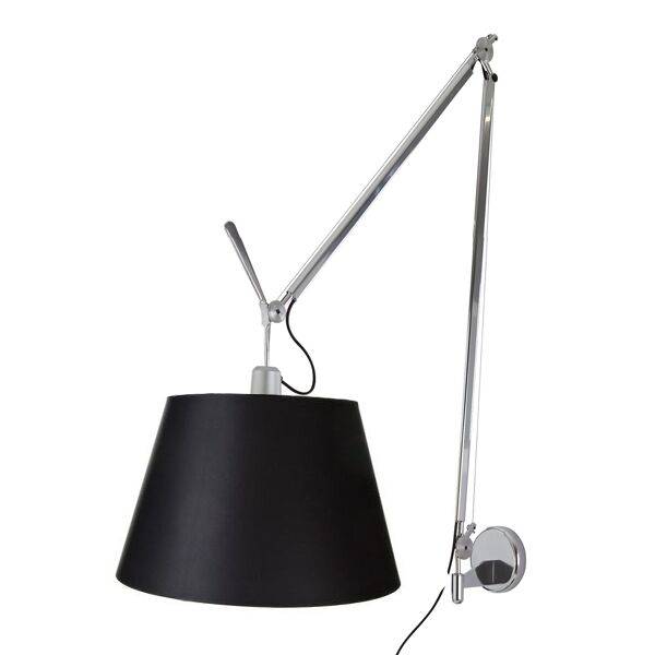 Tolomeo Mega Vägglampa Svart/ Svart Lampskärm 42cm