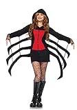 Leg Avenue 85558 Cozy Spider, Damen Karneval Kostüm Fasching, S, schwarz/rot