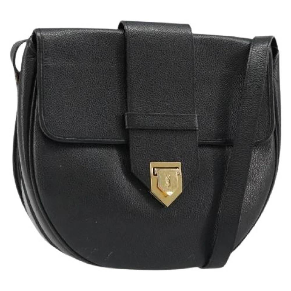 Saint Laurent Vintage Pre-owned Vintage Skuldertaske - Vintage - Dame - Sort - ONE SIZE - Uld