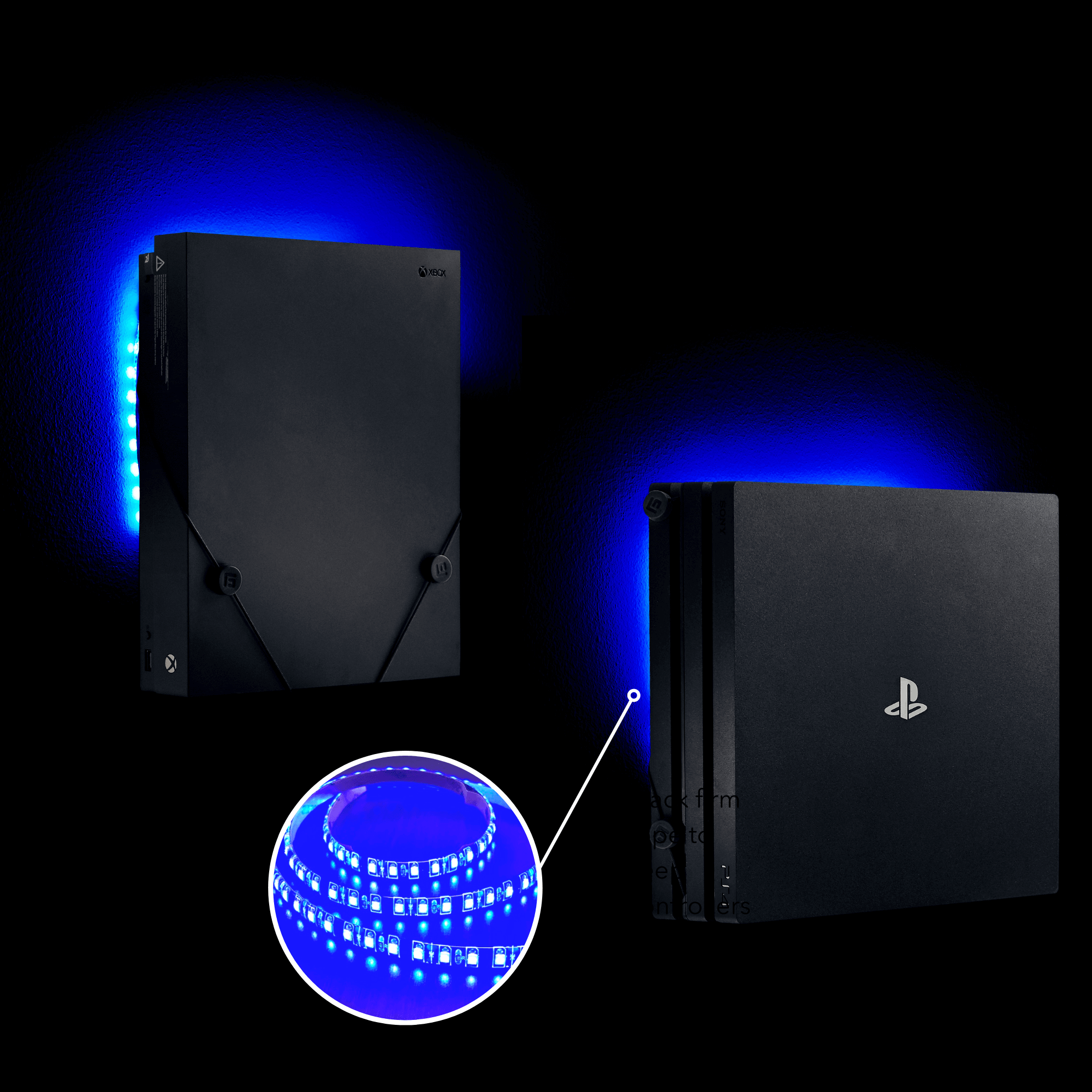 0,5M/2ft LED Light Strip - Blue