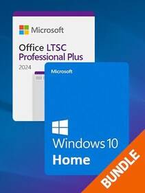 Microsoft Windows 10 Home & Microsoft Office 2024 LTSC Pro Plus Bundle (PC) - Microsoft Key - GLOBAL