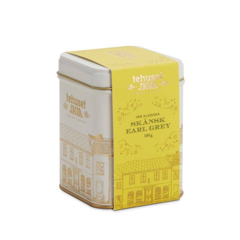 Skånsk Earl Grey svart te burk 100g