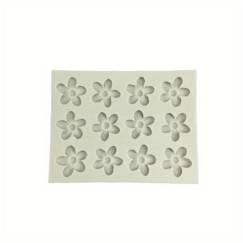 TEMU -two Five-petal Flower Size Collection Silicone Mold Plaster Drops Scented Candle Mold Fondant Mold