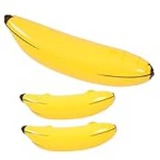 TOYANDONA 3 St Uppblåsbar Bananleksak Senapsgula Ballonger Kasta Spel Leksaker Dagbok Kodlås Uppblåsbar Banan Morötter Dekor Vuxen Klocka Kål Leksaksset Nattklubb Pvc Barn