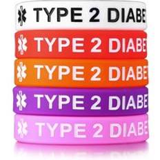 Armband av typ 1 och 2 diabetes silikongummi för barnarmband - Stil 2