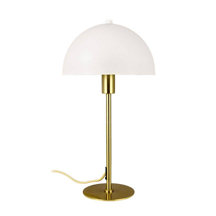 Stockholm Bordlampe - Hvid/Messing