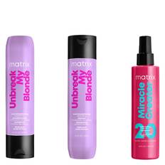 Matrix Unbreak My Blonde Shampoo, Conditioner and Miracle Creator Spray