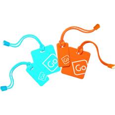 Go Travel Luggage Tags Herr Stl. - Resväskor Från Magasin - Blå/orange (7x5,9x1cm)