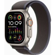Apple Watch Ultra 2 (2023) | GPS + Cellular | sølv | Trail Loop blå/sort S/M