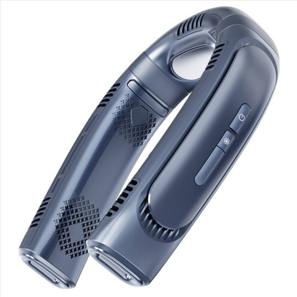 Bærbar klimaanlæg, halvlederkølende, bladløs ventilator, blå